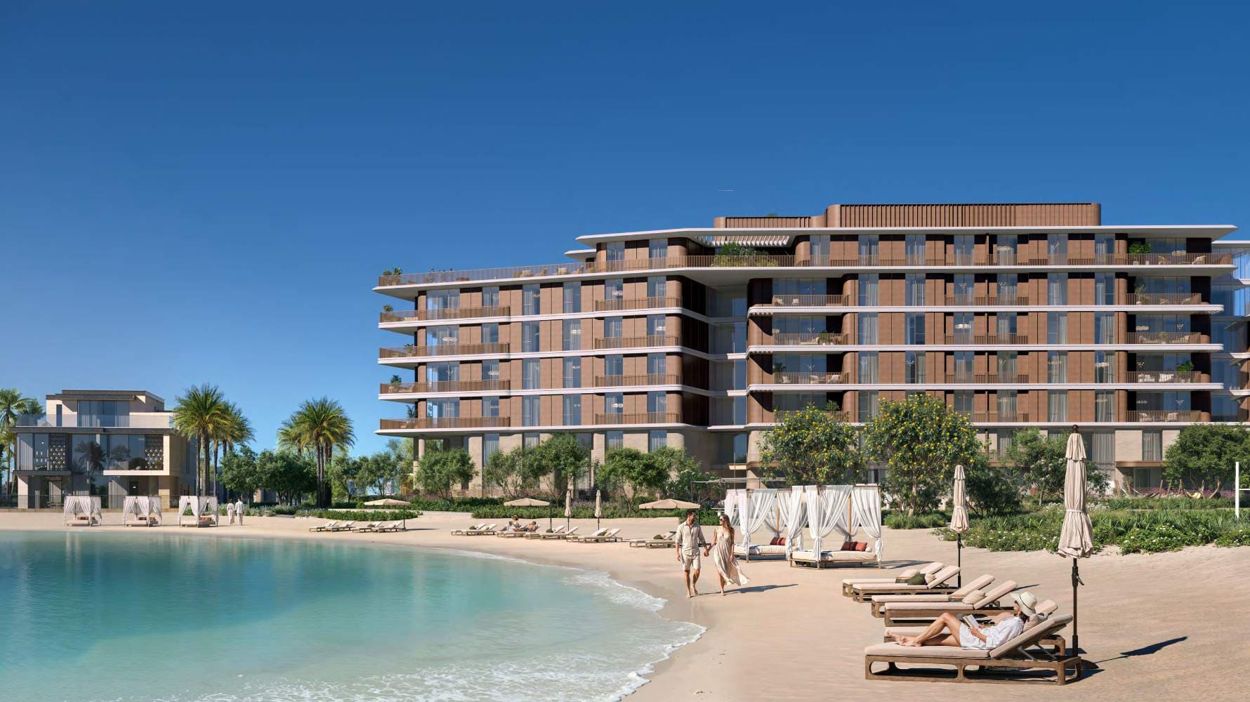 Palm Central — Beachfront tower
