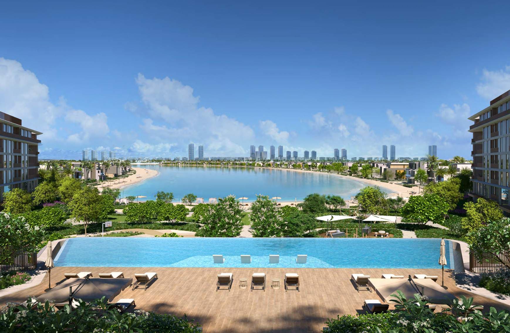 Palm Central — Infinity pool